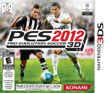 Pro Evolution Soccer 2012 3D (Usa) box cover front